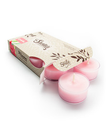 Carnation Tealight Candles 6-Pack