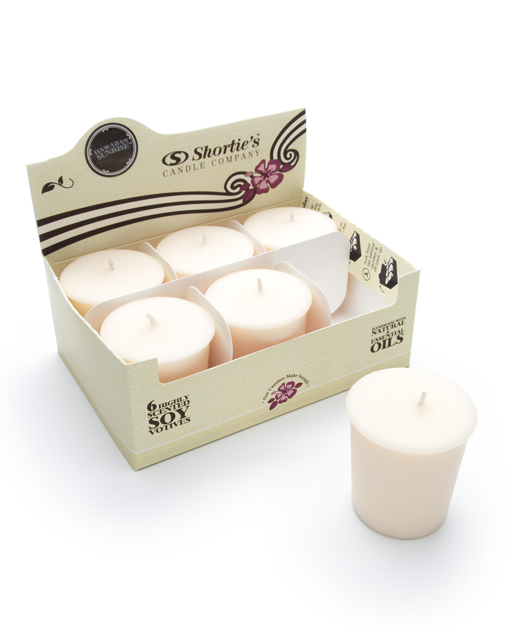 Hawaiian Sunrise™ Soy Votive Candles 6-Pack - Shortie's Candle Company