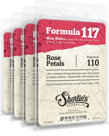Rose Petals Wax Melts 4 Pack - Formula 117