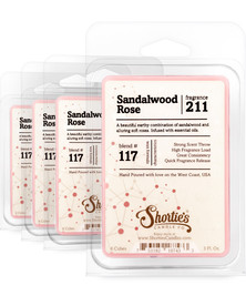 Sandalwood Rose Wax Melts 4 Pack - Formula 117