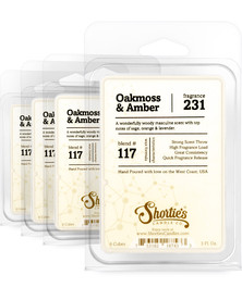Oakmoss & Amber Wax Melts 4 Pack - Formula 117
